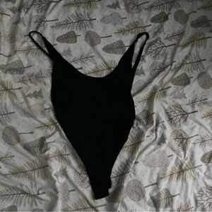 Black One-Piece Bodysuit